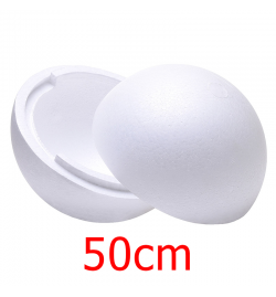 Polystyrene Ball 50cm - Opened in 2pieces