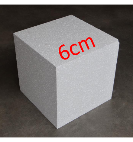 Polystyrene Cube 6cm