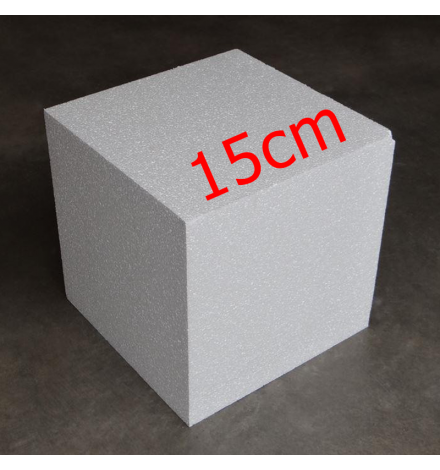 Polystyrene Cube 15cm