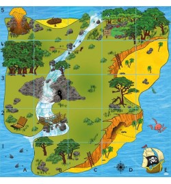 Bee-Bot® and Blue-Bot Treasure Island Mat