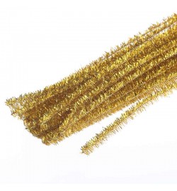 Pipe Cleaners 8mm 50cm 10pcs  Gold