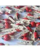 Wooden Ladybird mini Peg