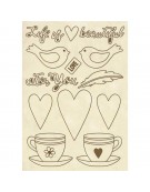 Wooden Shapes 15x21cm Life is Beautiful - Stamperia