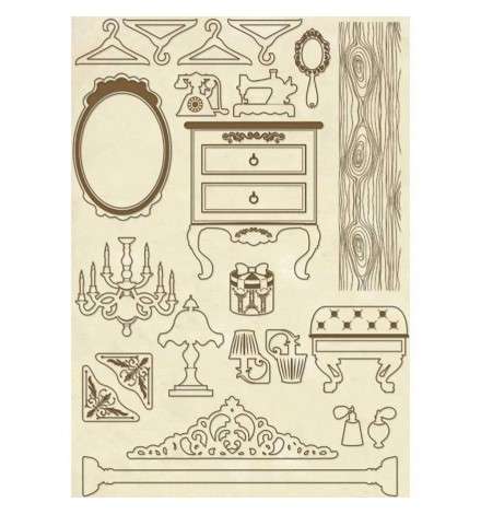 Wooden Shapes 15x21cm Furniture Items - Stamperia