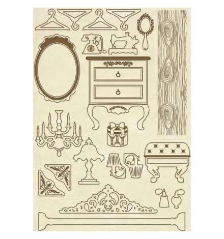 Ξύλινα διακοσμητικά 15x21cm Furniture Items - Stamperia