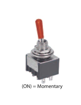 Toggle Switch 6P  (ON)-OFF-(ON)  DPDT