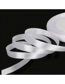 Ribbon Satin 10mm White 50m