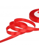 Ribbon Satin 10mm Red 50m