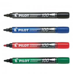 Permanent Marker 100 Fine Bullet Tip - Pilot