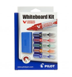 Whiteboard Kit 5 markers + 1 Sponge