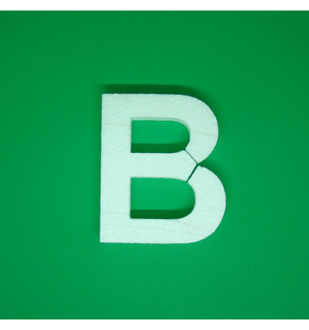 Polystyrene Letter 10cm - B