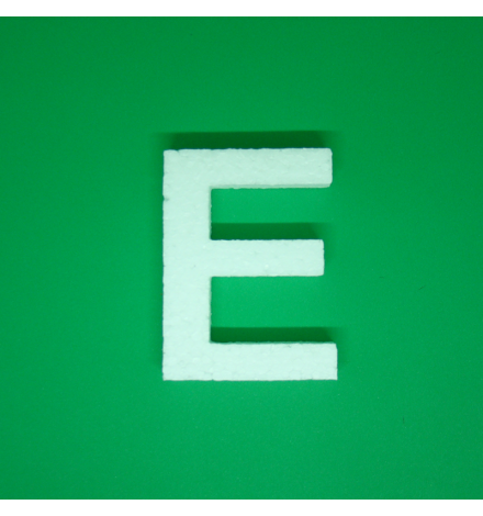 Polytyrene Letter 10cm - E