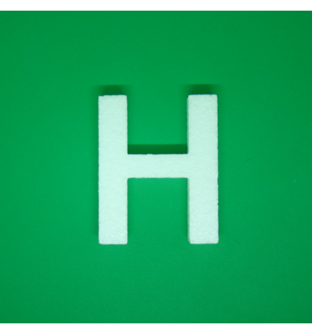 Polystyrene Letter10 cm - H