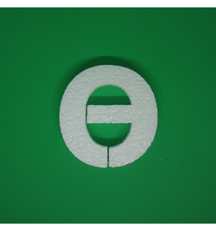 Polystyrene Letter 10cm - Θ