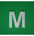 Polystyrene Letter 10cm - M