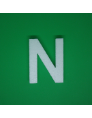 Polystyrene Letter 10cm - N