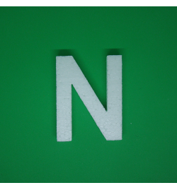 Polystyrene Letter 10cm - N