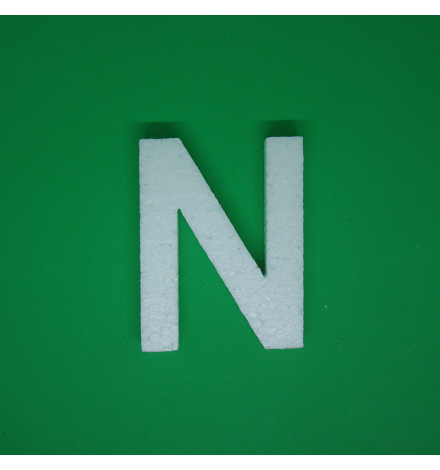 Polystyrene Letter 10cm - N