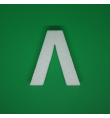 Polystyrene Letter 10cm - Λ