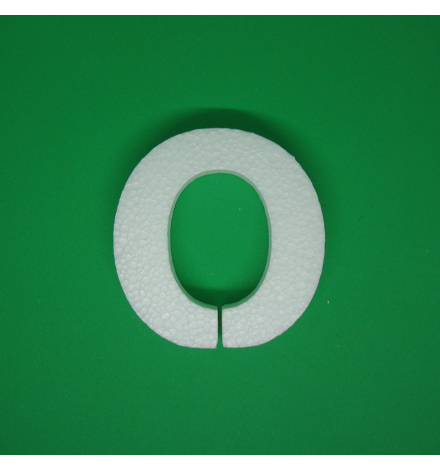 Polystyrene Letter 10cm - O