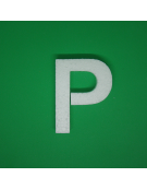 Polystyrene Letter 10cm - P