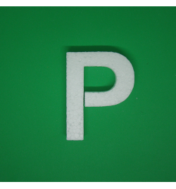 Polystyrene Letter 10cm - P