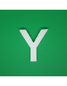 Polystyrene Letter 10cm - Y