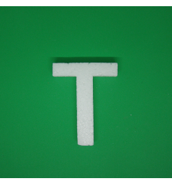 Polystyrene Letter 10cm - T