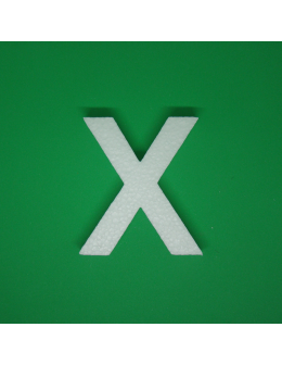 Γράμμα Πολυστερίνης 10cm - X