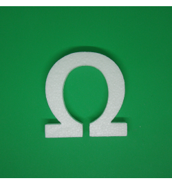 Polystyrene Letter 10cm - Ω