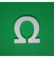 Polystyrene Letter 10cm - Ω