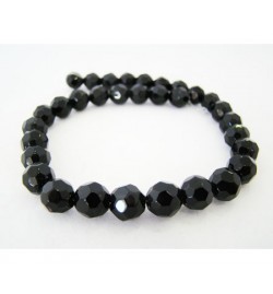 Beads on String Semiprecious 8mm Onyx Black
