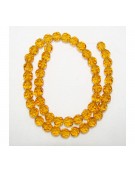Beads on String 6mm Glass Orange