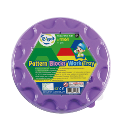 Circular Work Tray for Pattern Blocks