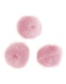 Pom poms 7mm Ροζ  70pcs