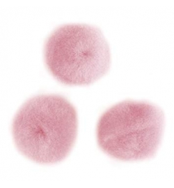 Pom poms 7mm Pale Pink 70pcs