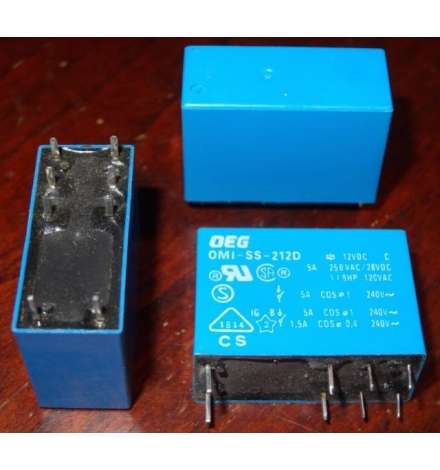 Relay 12V DC 2A 2 Conduct ORZ-SH-212L