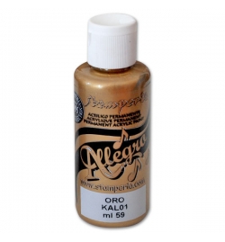 Allegro Metallic Acrylic Colour 59ml - Gold