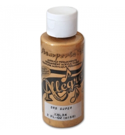 Μπογιά ακρυλική Allegro μεταλλική 59ml - Χρυσό Supper