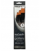 Paint Brush Set 5 pcs Flat - Mont Marte