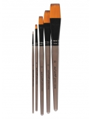 Paint Brush Set 5 pcs Flat - Mont Marte