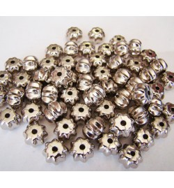 Bead Silver Ball Flat 10mm