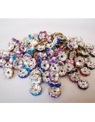 Bead Rondelle Spacer 7mm Coloured