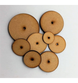 MDF Wheels - Laser Cut