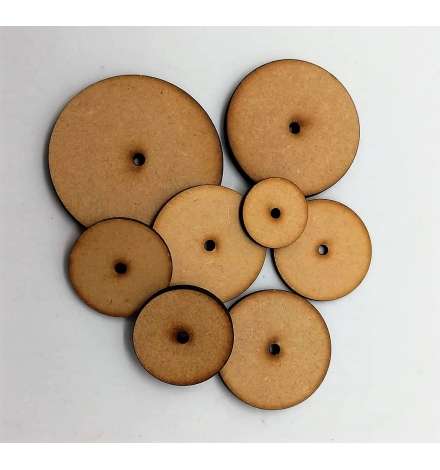 MDF Wheels - Laser Cut