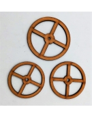 MDF Wheels Radial - Laser Cut