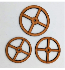 MDF Wheels Radial - Laser Cut