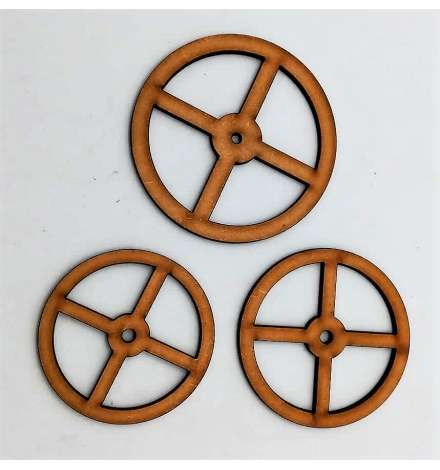 MDF Wheels Radial - Laser Cut