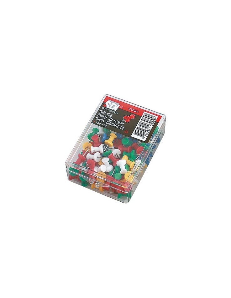 Push Pins Colored 100pcs
