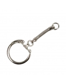 Metal Clasp Ring 23mm, 6cm chain